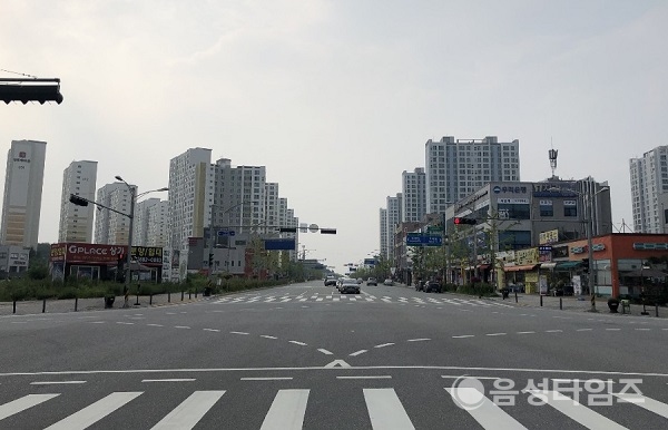 충북혁신도시 음성지역 사거리. (사진제공=음성타임즈)