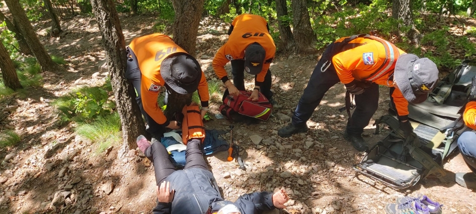 진천소방서(서장 강택호)는 지난 9일 12시경 진천군 초평면에 위치한 두타산에서 산악위치표지판으로 소통해 부상자를 신속 구조했다고 밝혔다.