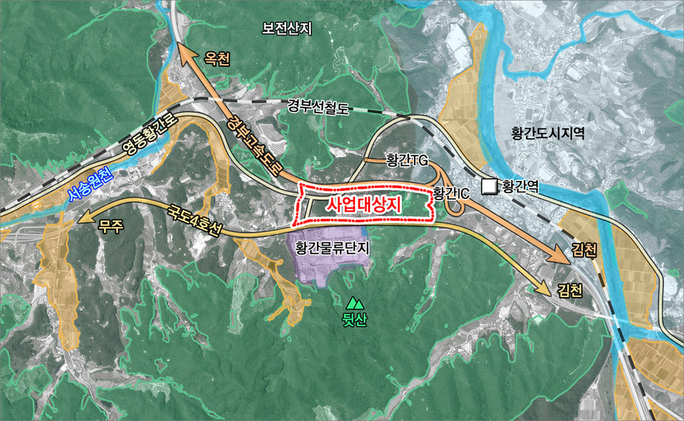 영동군 황간일반산업단지 대상지 / 영동군