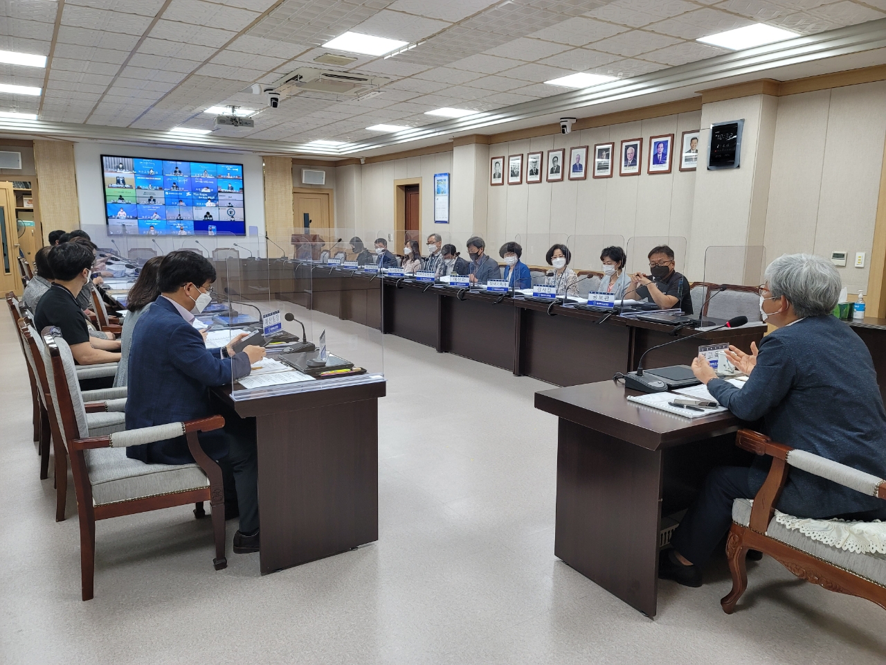 지난달 열린 충북교육청 재정집행점검단 회의 모습.(충북교육청 제공)