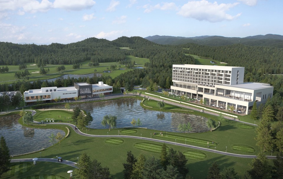 레인보우 힐링관광지 호텔및클럽하우스 조감도 / 영동군