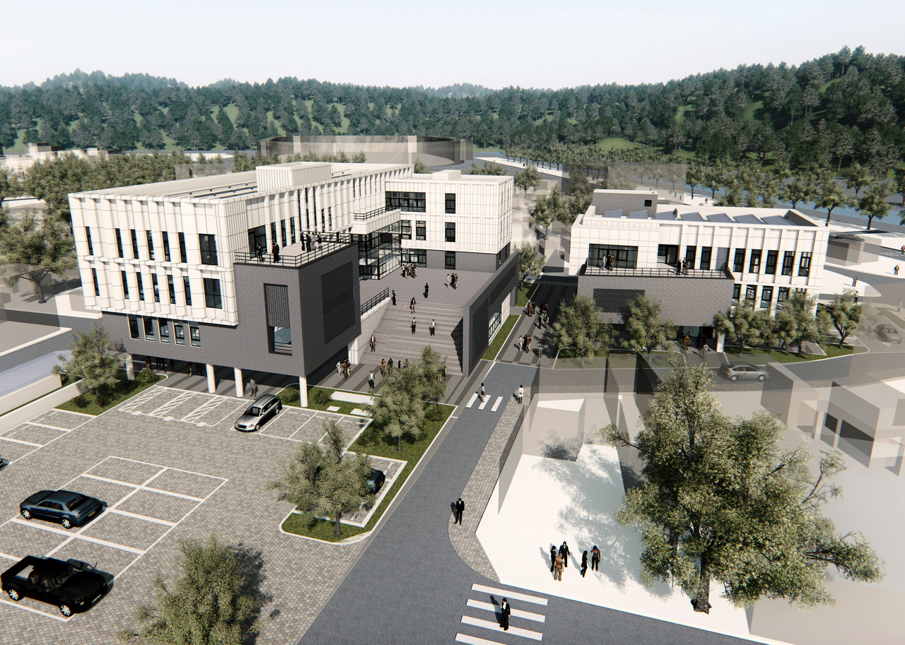 괴산읍 문화복지행정타운 조감도.(괴산군 제공)