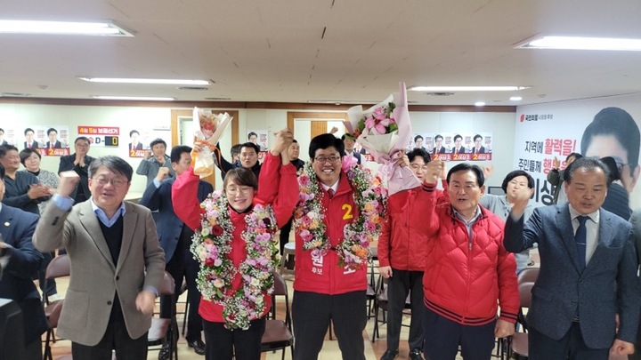 5일 치러진 청주상당 나선거구 4‧5재보궐선거에서 48.4%를 득표한 국민의힘 이상조 후보가 당선됐다.