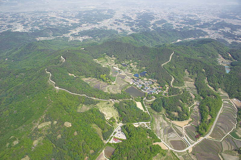 국가사적지 충청북도 청주시 상당산성 전경