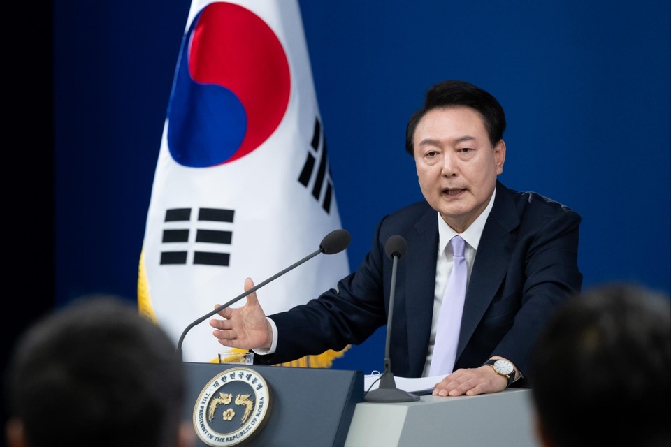 8일 민주노총은 성명을 내고 “대국민담화는 의혹해소와 민중의 삶을 도탄으로 내모는 4대 개악+1(교육,연금,의료,노동+저출생대책)을 강행하겠다는 선전포고에 불과했다”며 “사과와 쇄신 의지는 없었고 되레 노동자 민중을 퇴진 투쟁으로 나서게 만들었다”고 밝혔다. (사진=뉴시스)