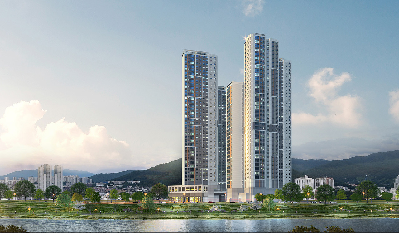 청주시 남주8구역 ‘대원칸타빌 더 시엘’ 예상 조감도