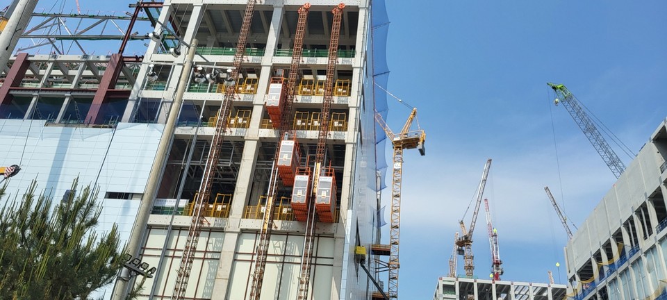 SK하이닉스 청주 M15X 건설 현장.