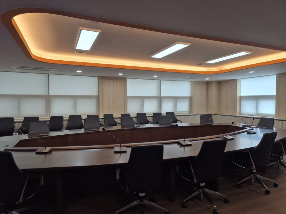 충북도립대 미래관 소회의실 전경(사진=김남균 기자)