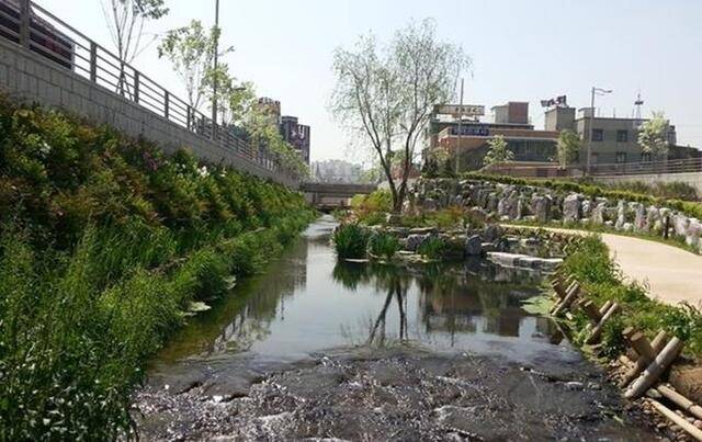 청주시 '도심을 흐르는 물길조성 사업' 대상지인 낙가천. 사진=청주시 제공.