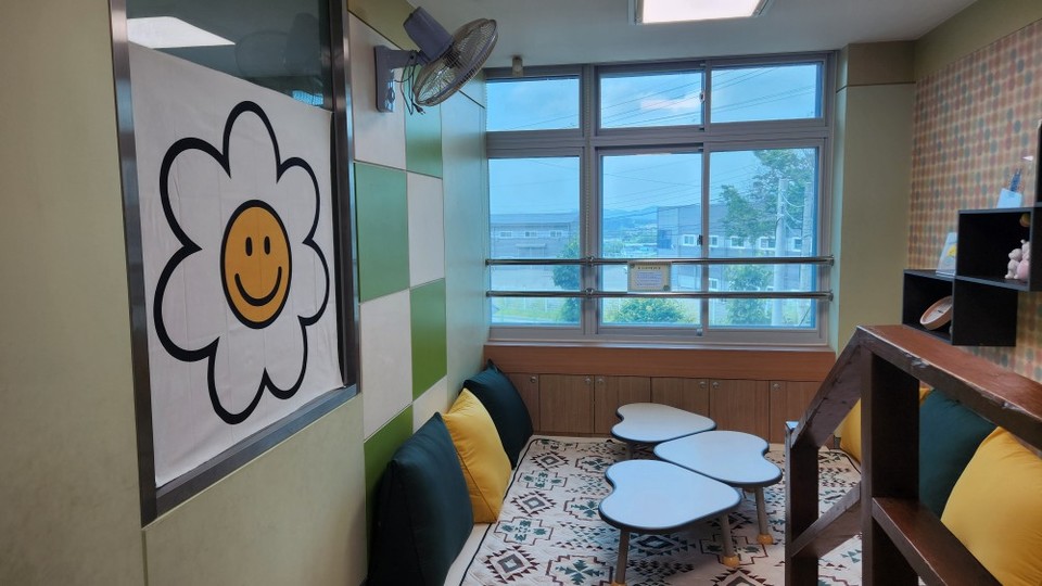 수성초 작은도서관에 마련된 공간.